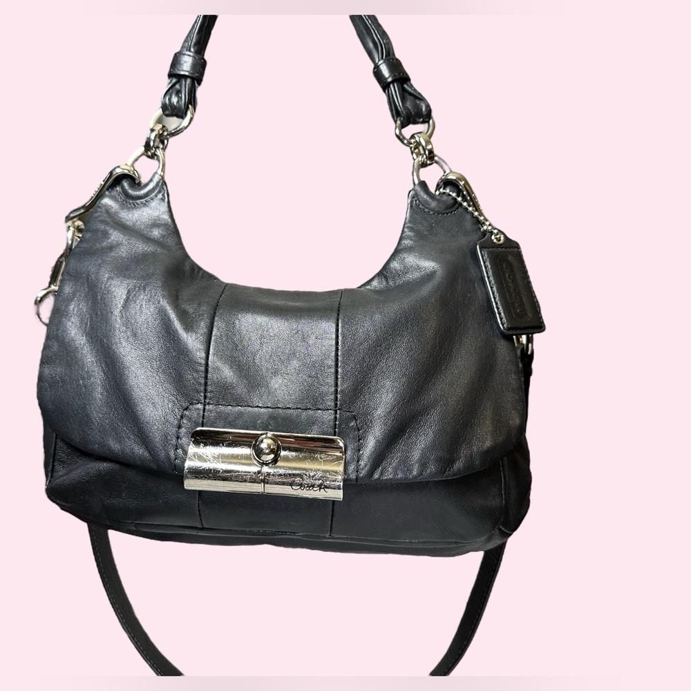 GUC Coach Kristen Bag Black Leather 16931